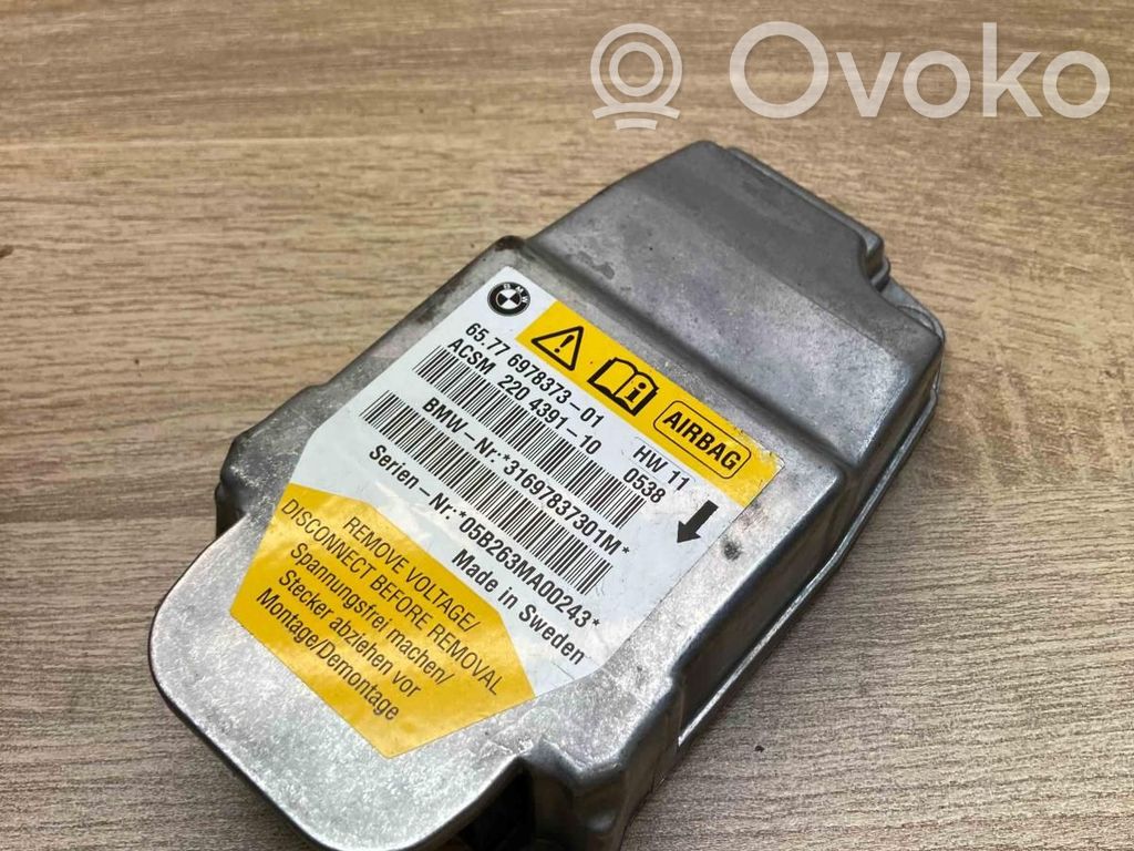 BMW 5 E60 E61 Unitate/modul de comandă airbaguri 