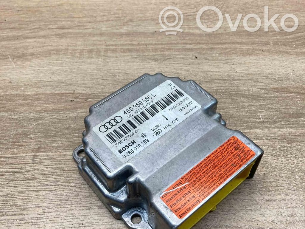 Audi A8 S8 D3 4E Airbag control unit/module 