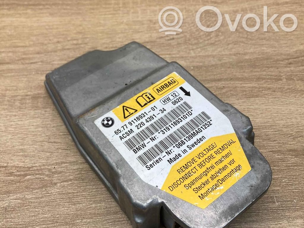 Airbag control unit/module   9118931,2204391