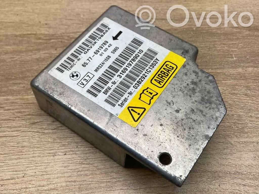 BMW 5 E39 Sterownik / Moduł Airbag 