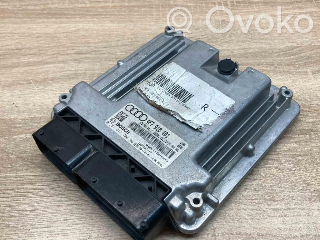 Engine control unit/module ECU   4F7910401,0281014724