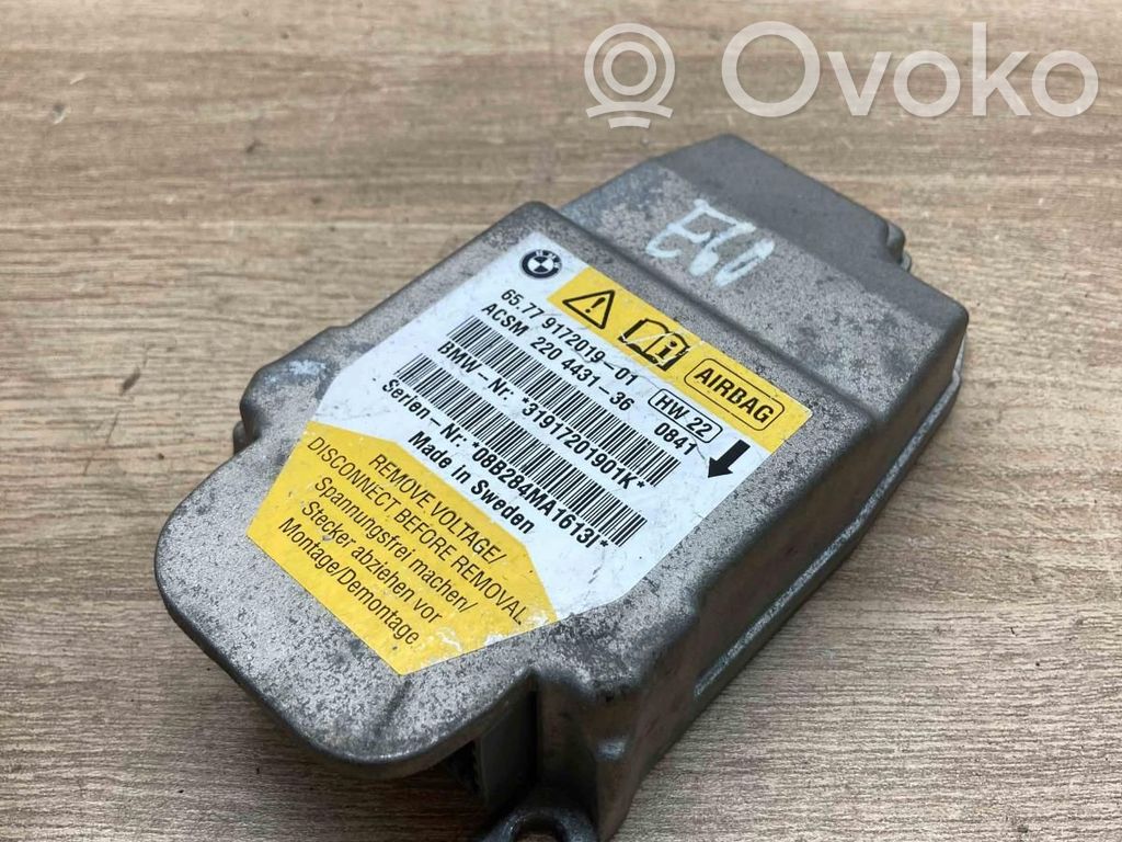 BMW 5 E60 E61 Unitate/modul de comandă airbaguri 