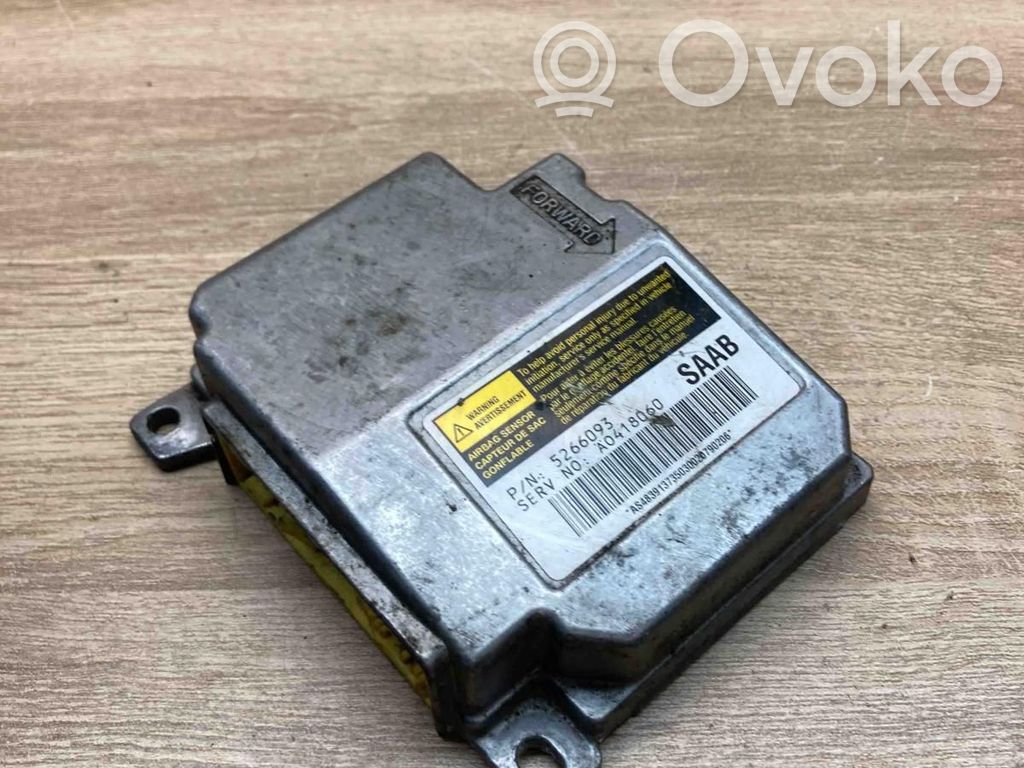 Saab 9-5 Centralina/modulo airbag 