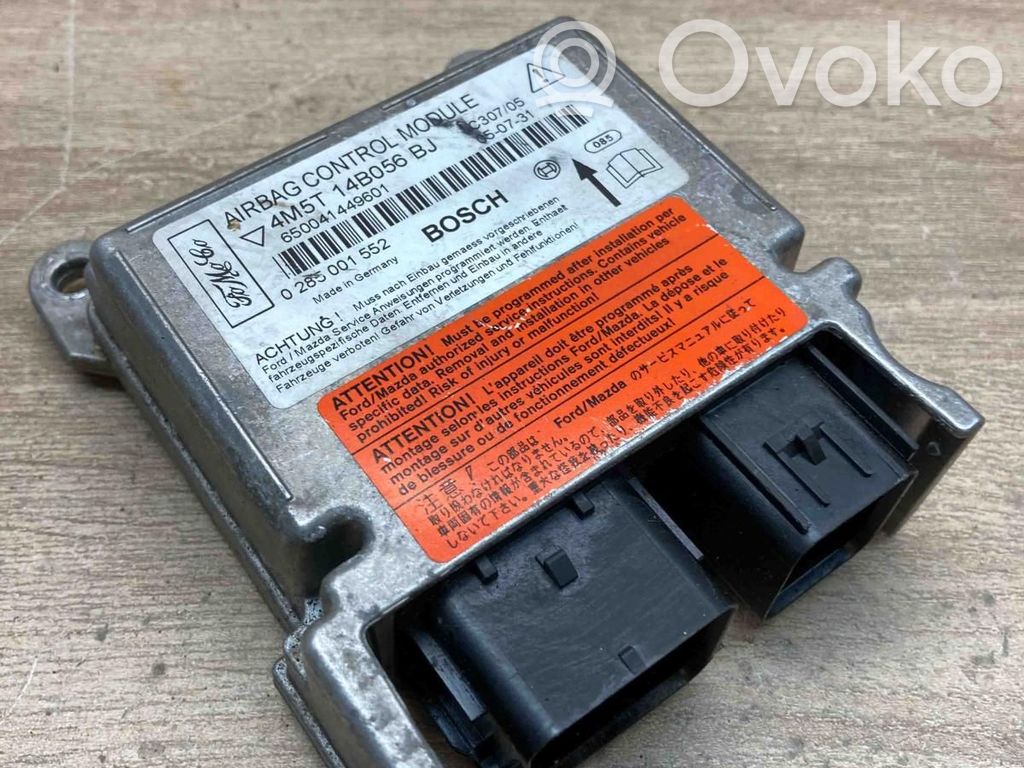 Unidad de control/módulo del Airbag   4M5T14B056BJ,0285001552