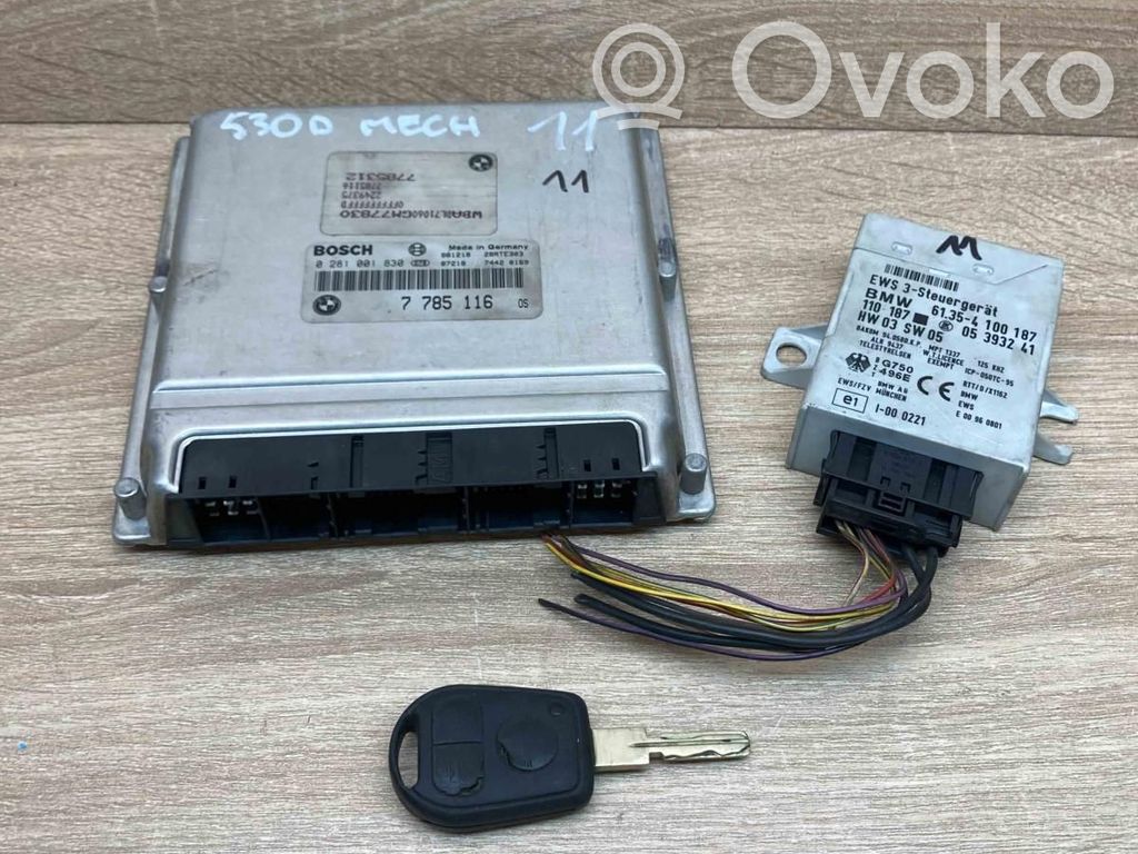 BMW 5 E39 Kit centralina motore ECU e serratura 