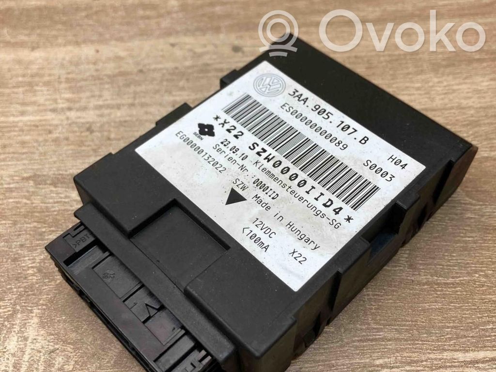 Volkswagen PASSAT B7 Módulo de control de arranque/parada 