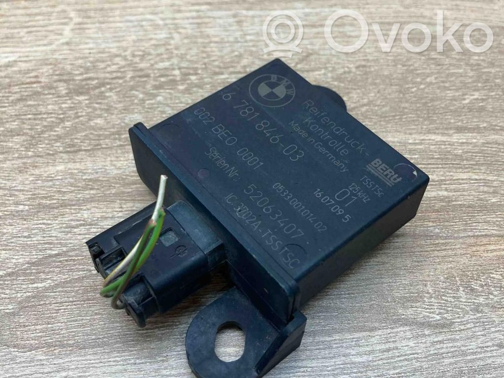 Sterownik / Moduł kontroli ciśnienia w oponach   6781846,52063407,WITHPLUG