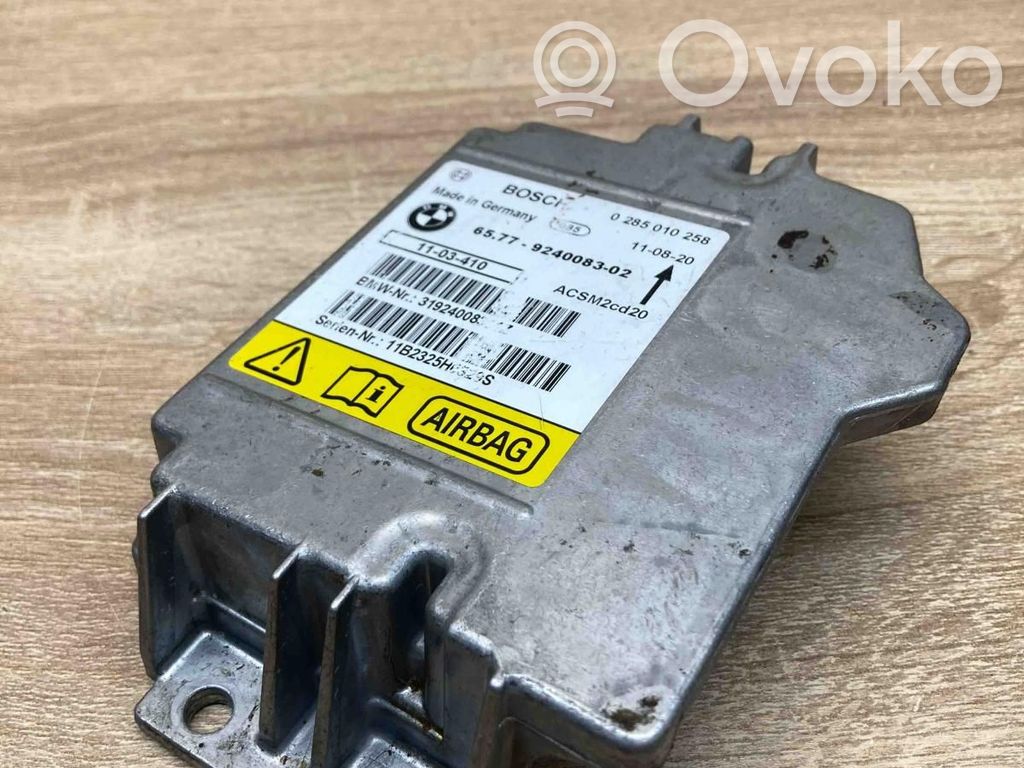 Airbag control unit/module   9240083,0285010258