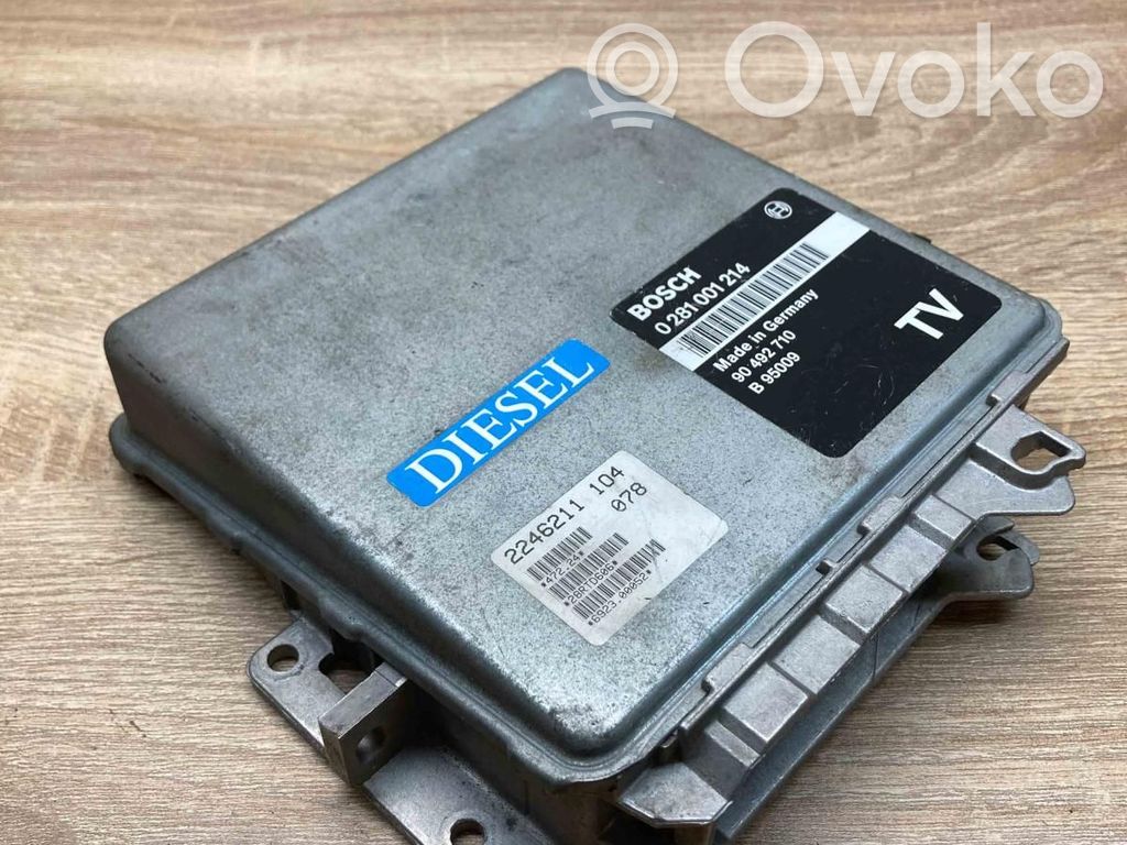 Opel Omega B1 Unité de commande, module ECU de moteur 