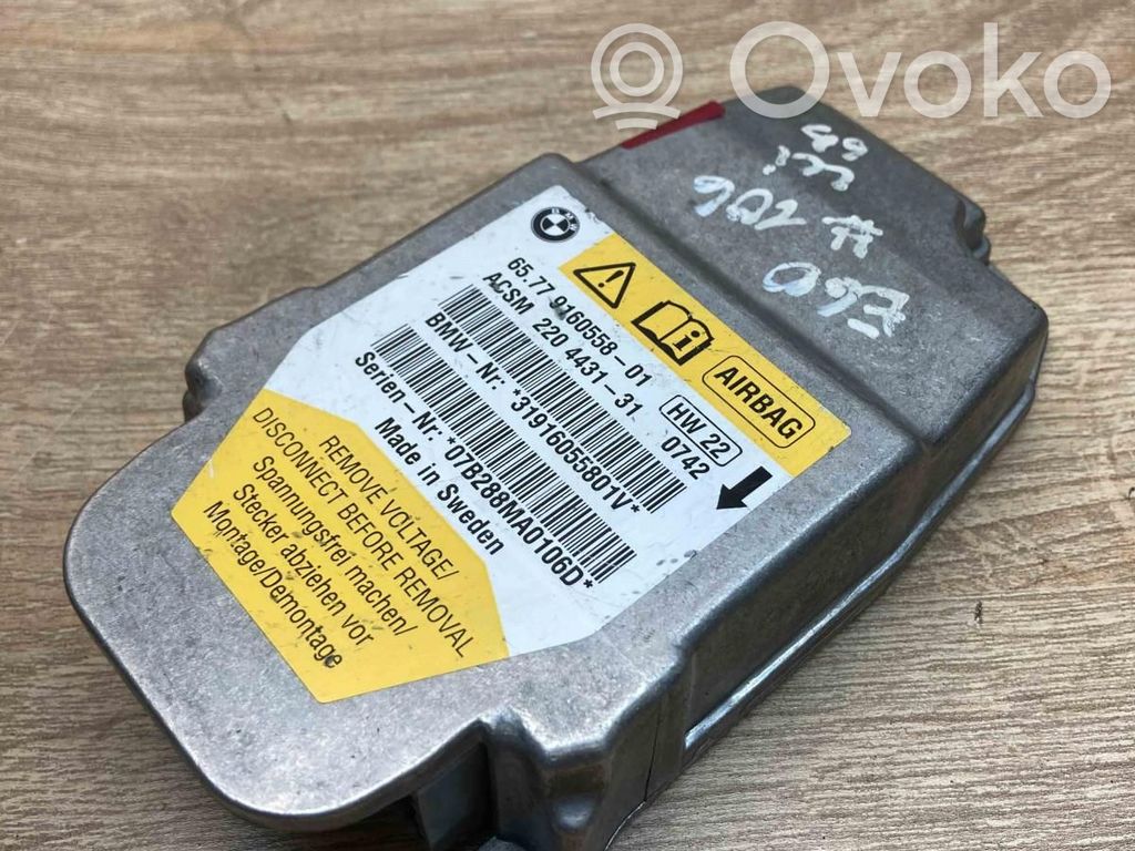 BMW 5 E60 E61 Unitate/modul de comandă airbaguri 