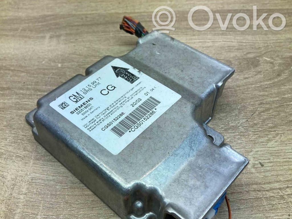 Opel Signum Module de contrôle airbag