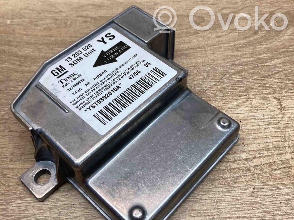 Opel Meriva A Unitate/modul de comandă airbaguri 