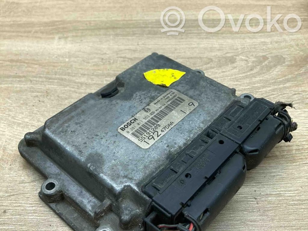 Engine control unit/module ECU   19247DAA,0281011553