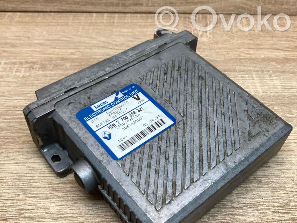 Engine control unit/module ECU   7700868321,7700103515A