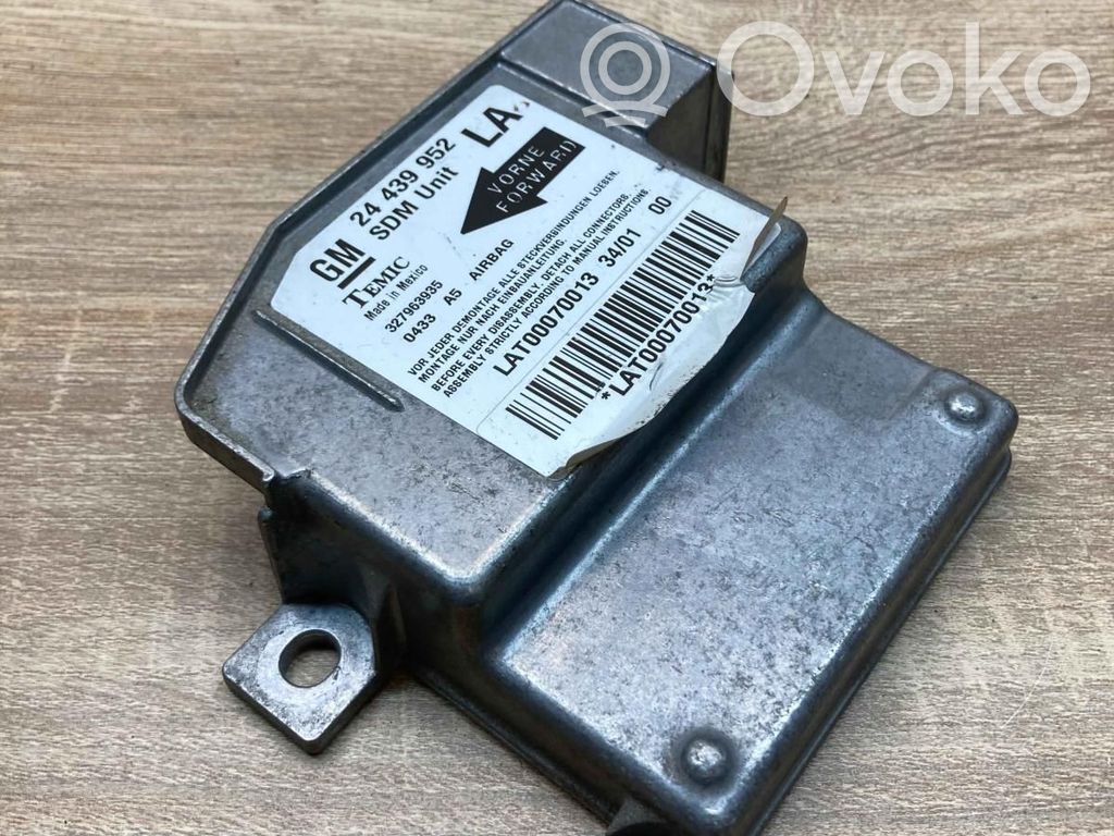 Opel Corsa C Centralina/modulo airbag 