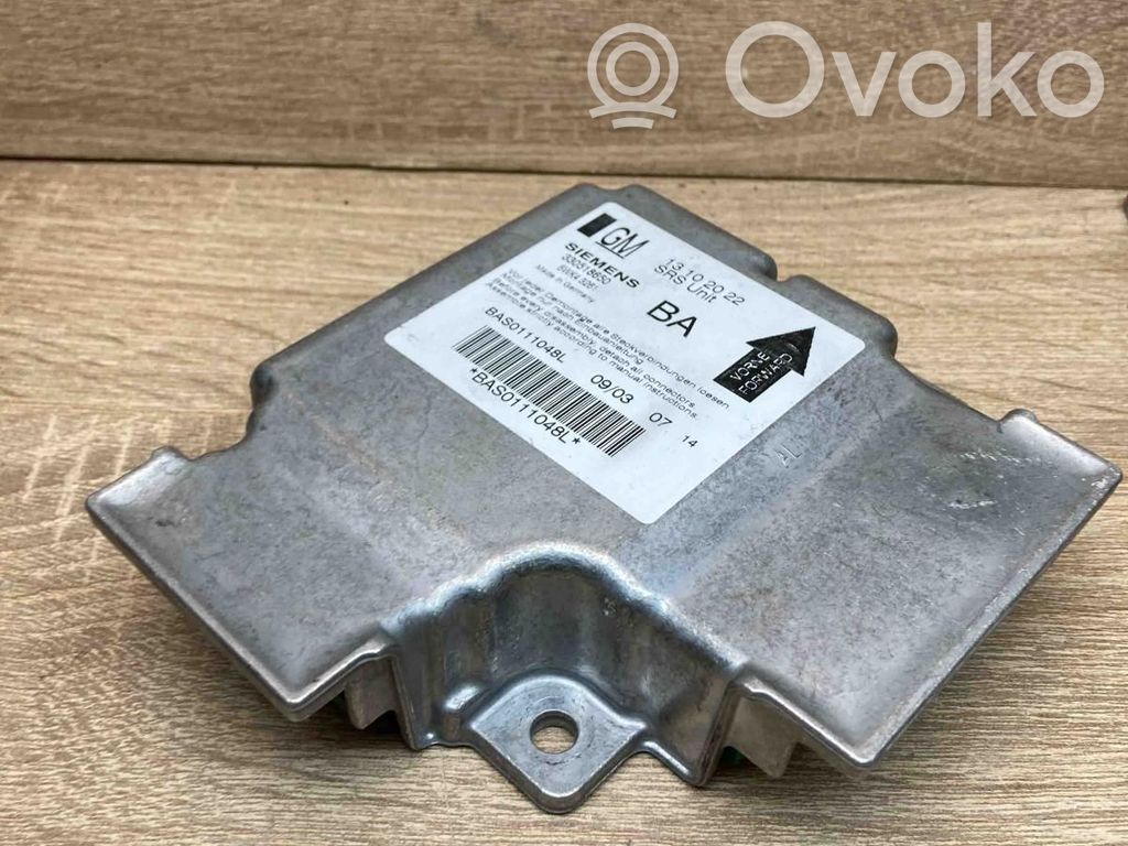 Opel Vectra C Module de contrôle airbag