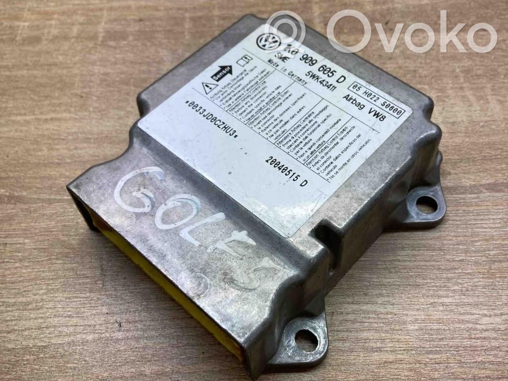 Turvatyynyn ohjainlaite/moduuli   1K0909605D,5WK43411