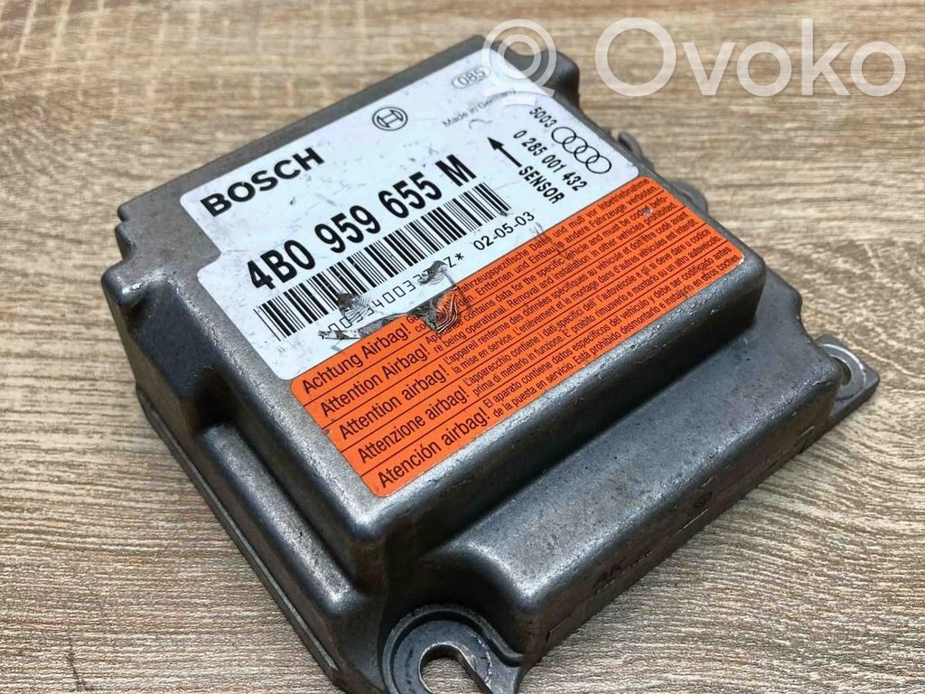 Audi A6 S6 C5 4B Centralina/modulo airbag 