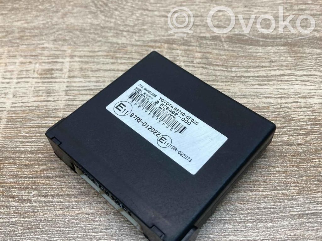 Toyota Corolla Verso AR10 Centralina/modulo immobilizzatore 