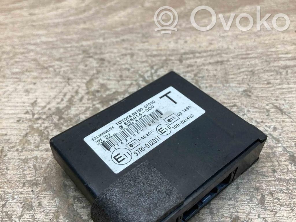 Toyota Verso Unitate/modul comandă imobilizator 