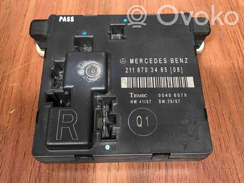 Mercedes-Benz E W211 Centralina/modulo portiere 