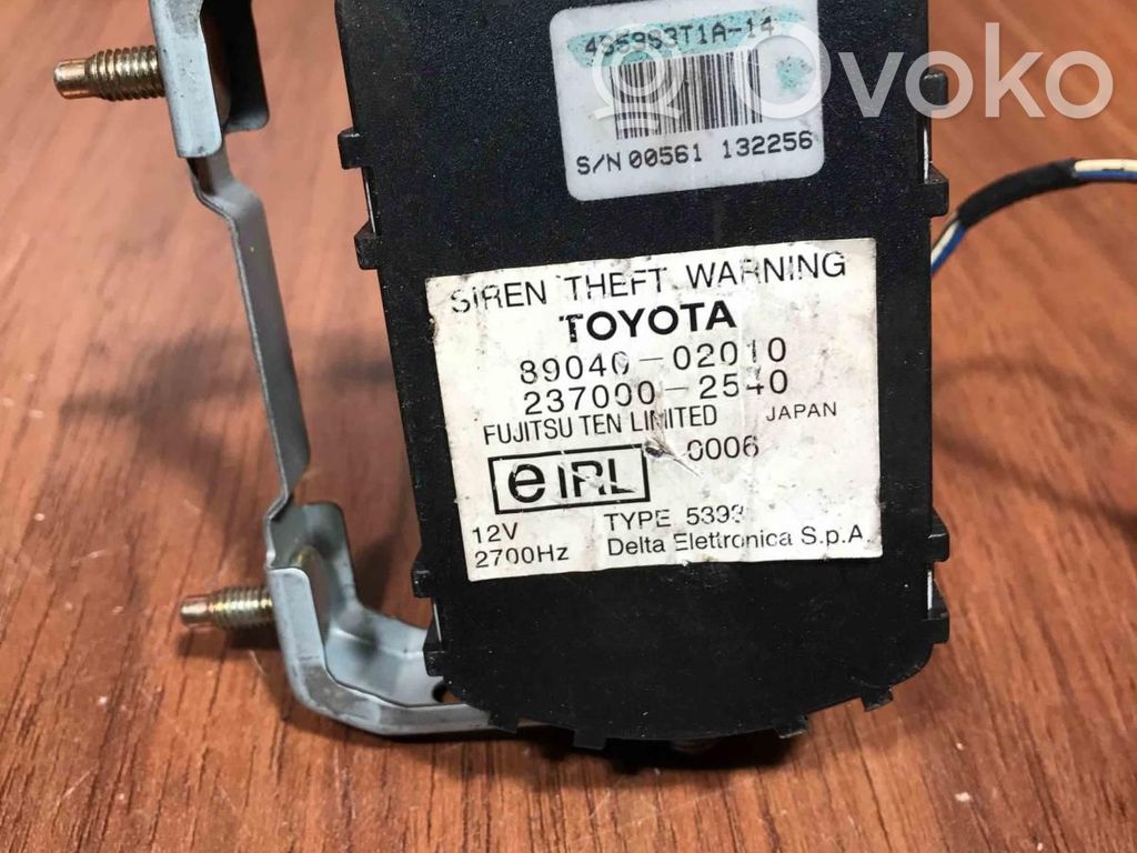 Toyota Avensis T250 Allarme antifurto
