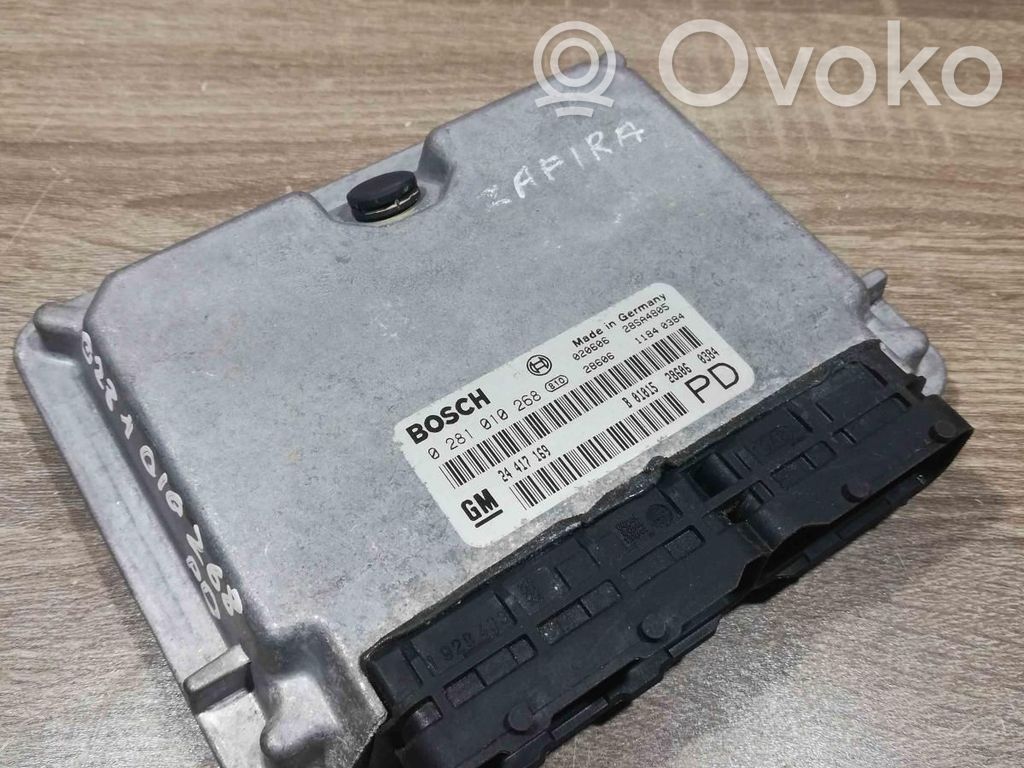 Opel Zafira A Unité de commande, module ECU de moteur 