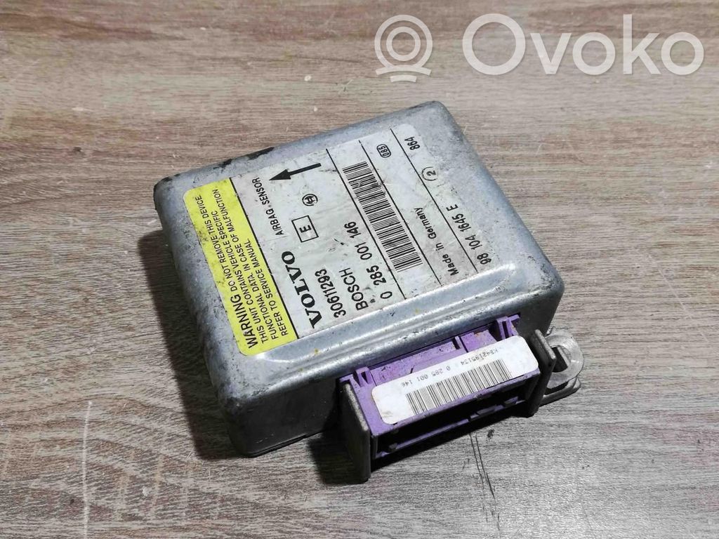 Volvo S40, V40 Unitate/modul de comandă airbaguri 