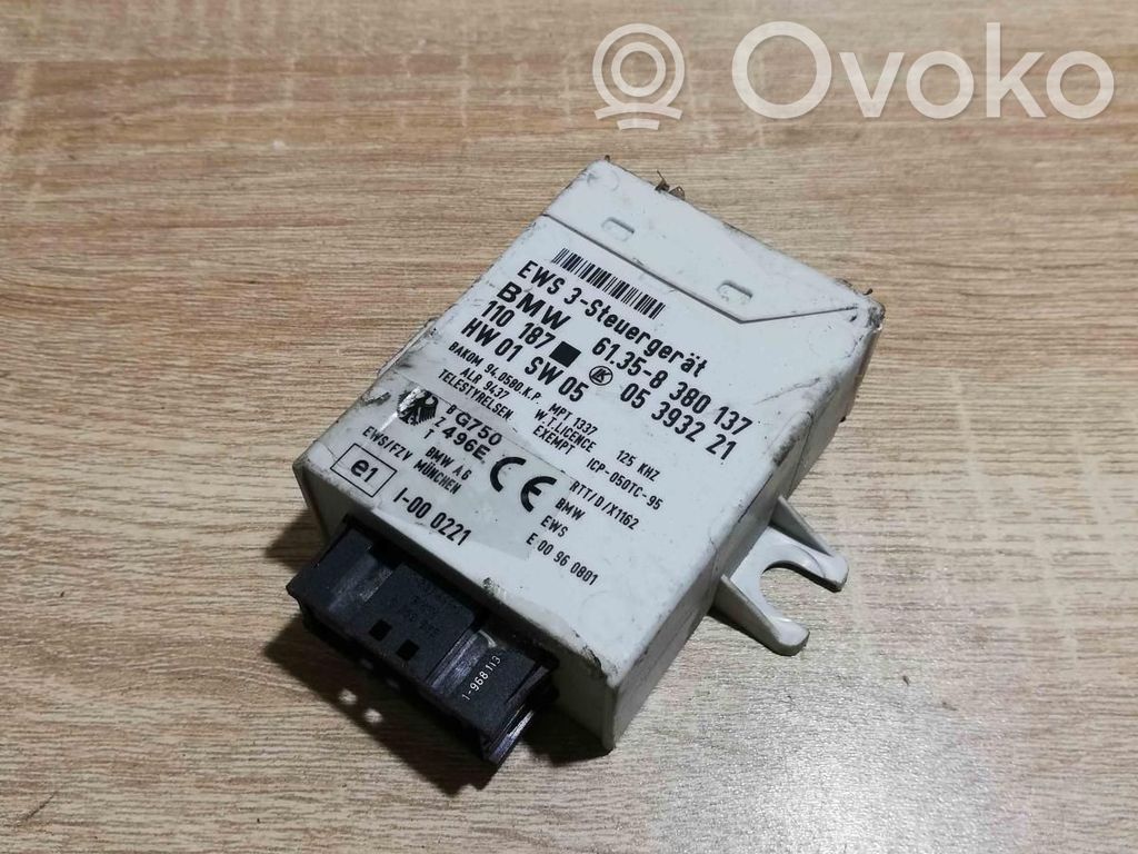 BMW 5 E39 Unité de commande dispositif d'immobilisation 