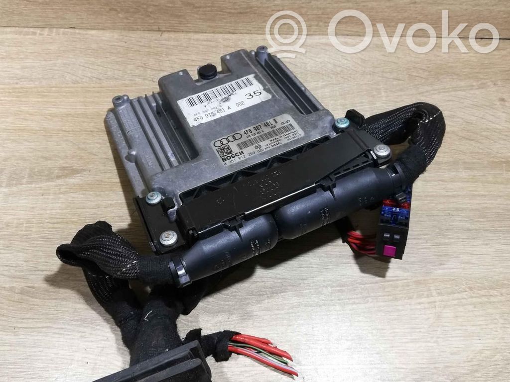 Audi A6 S6 C6 4F Unité de commande, module ECU de moteur 