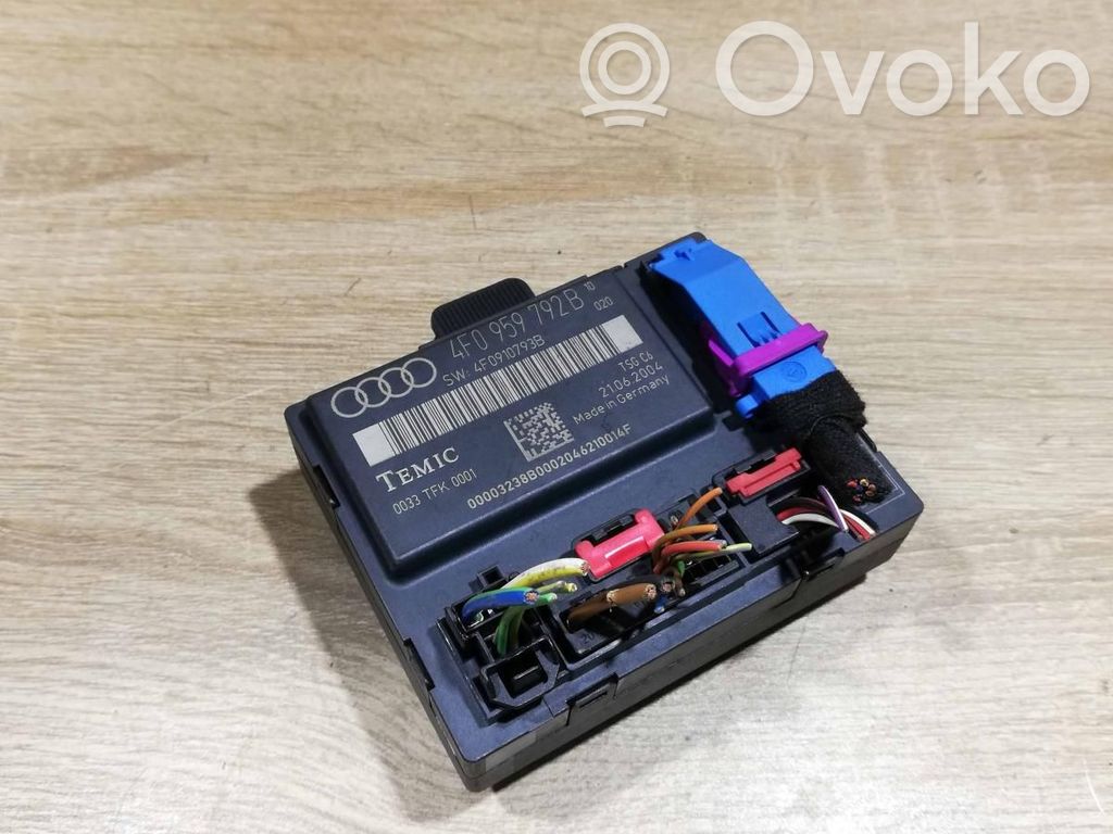 Audi A6 S6 C6 4F Unité de commande module de porte