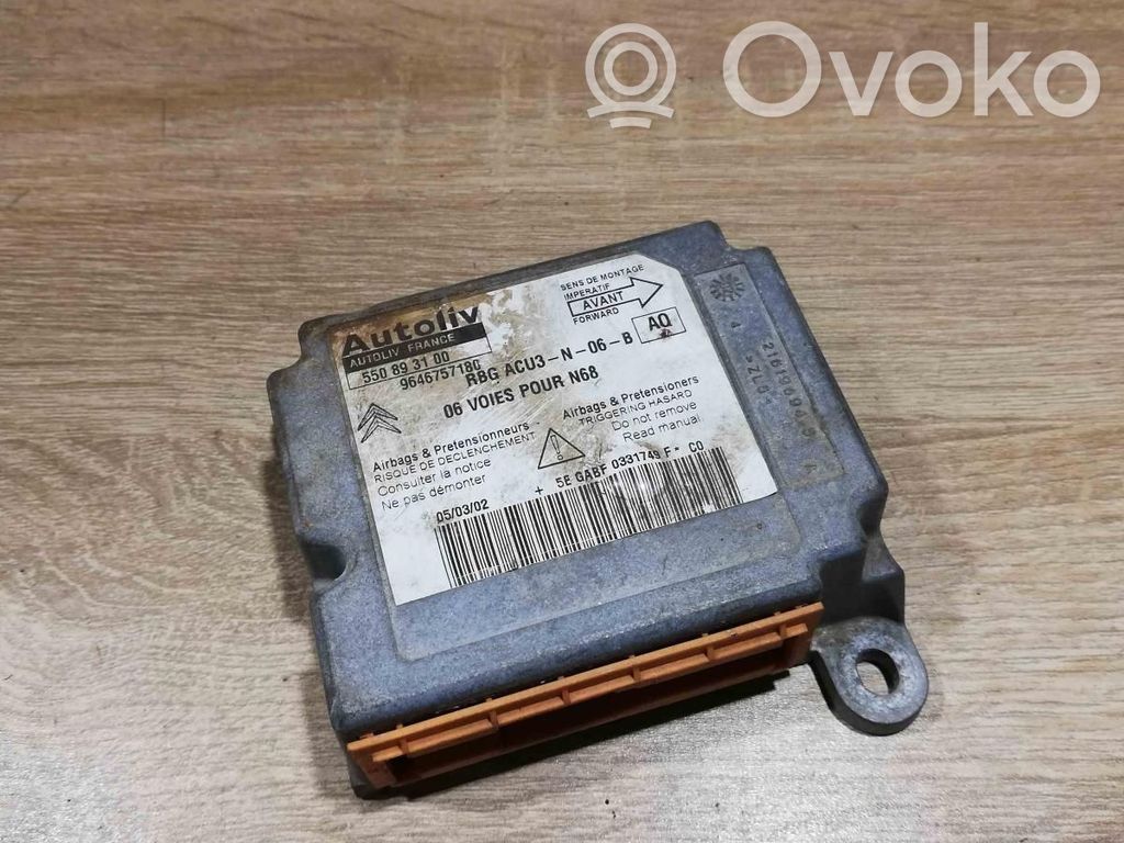 Citroen Xsara Picasso Centralina/modulo airbag 