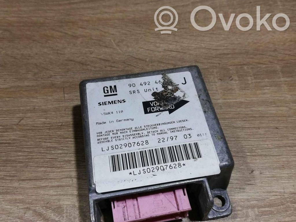 Opel Omega B1 Centralina/modulo airbag 