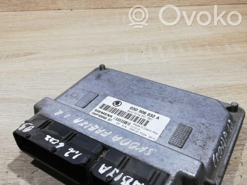 Skoda Fabia Mk1 (6Y) Centralina/modulo motore ECU 