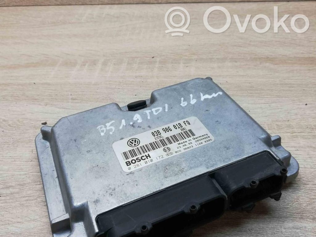 Volkswagen PASSAT B5 Unité de commande, module ECU de moteur 