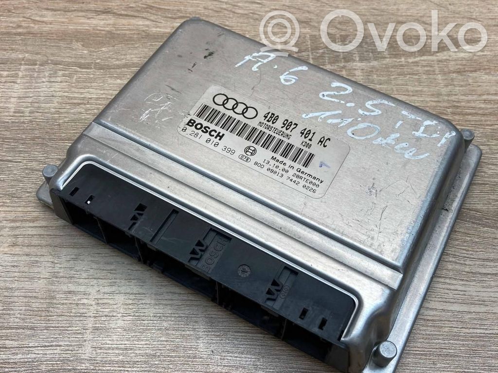 Audi A6 S6 C5 4B Centralina/modulo motore ECU 