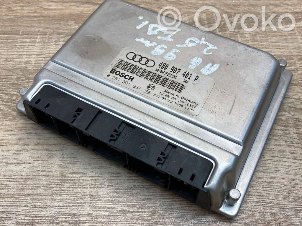 Audi A6 S6 C5 4B Unitate control motor/modul ECU 
