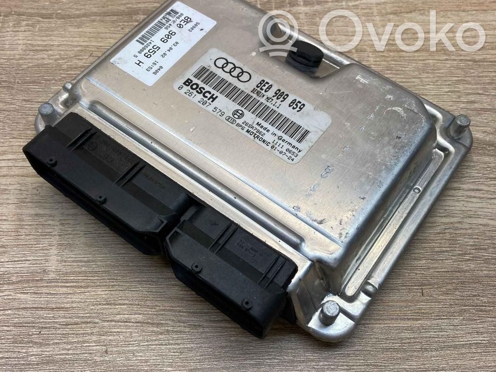 Engine control unit/module ECU   8E0909059,0261207579