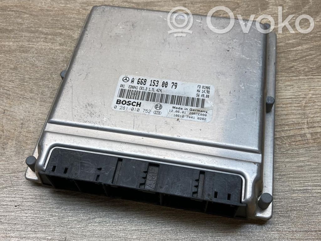 Mercedes-Benz A W168 Unidad de control/módulo ECU del motor
