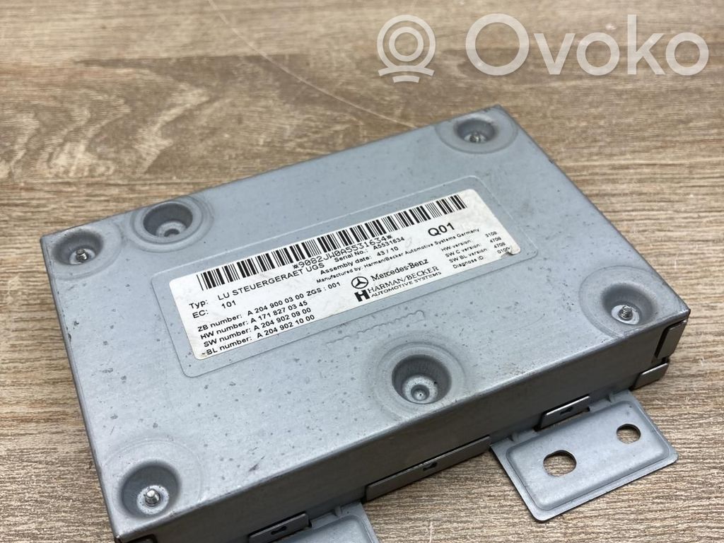 Mercedes-Benz C W204 Unitate/modul control navigație GPS 