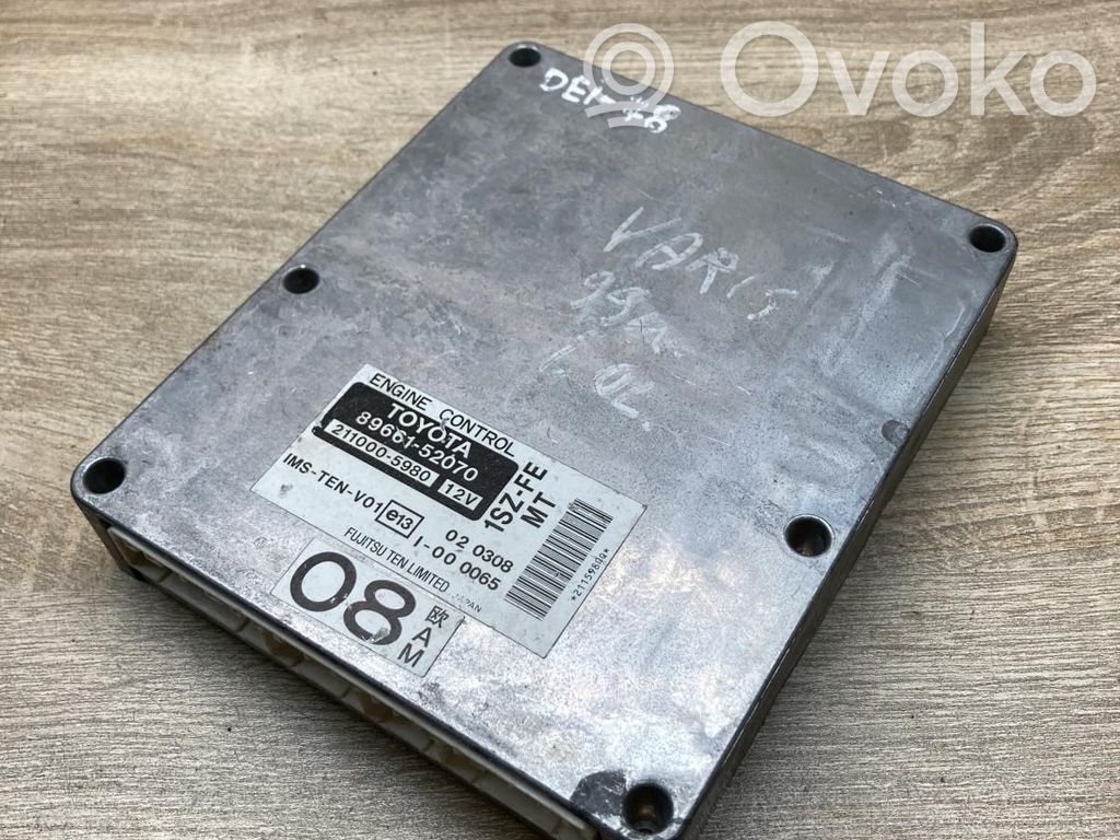 Toyota Yaris Centralina/modulo motore ECU 