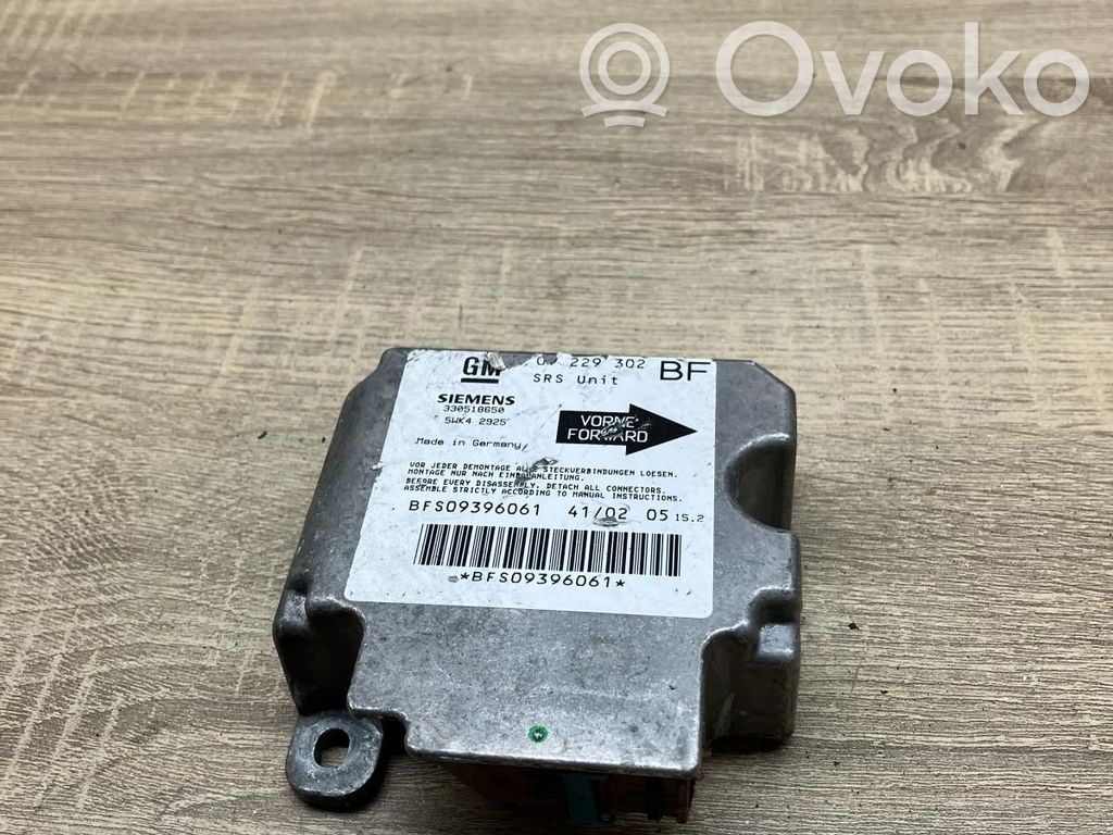 Opel Astra G Sterownik / Moduł Airbag 