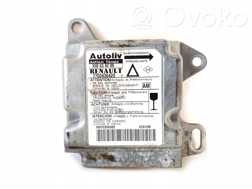 Renault Laguna I Airbag control unit/module 