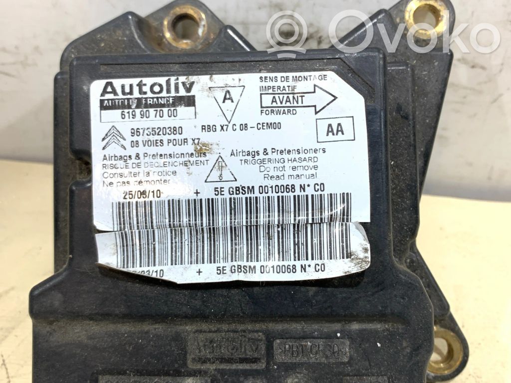 Citroen C5 Airbag control unit/module 