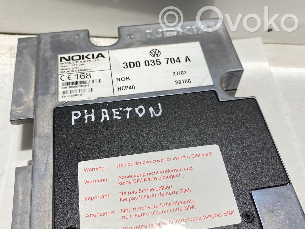 Volkswagen Phaeton Phone control unit/module 