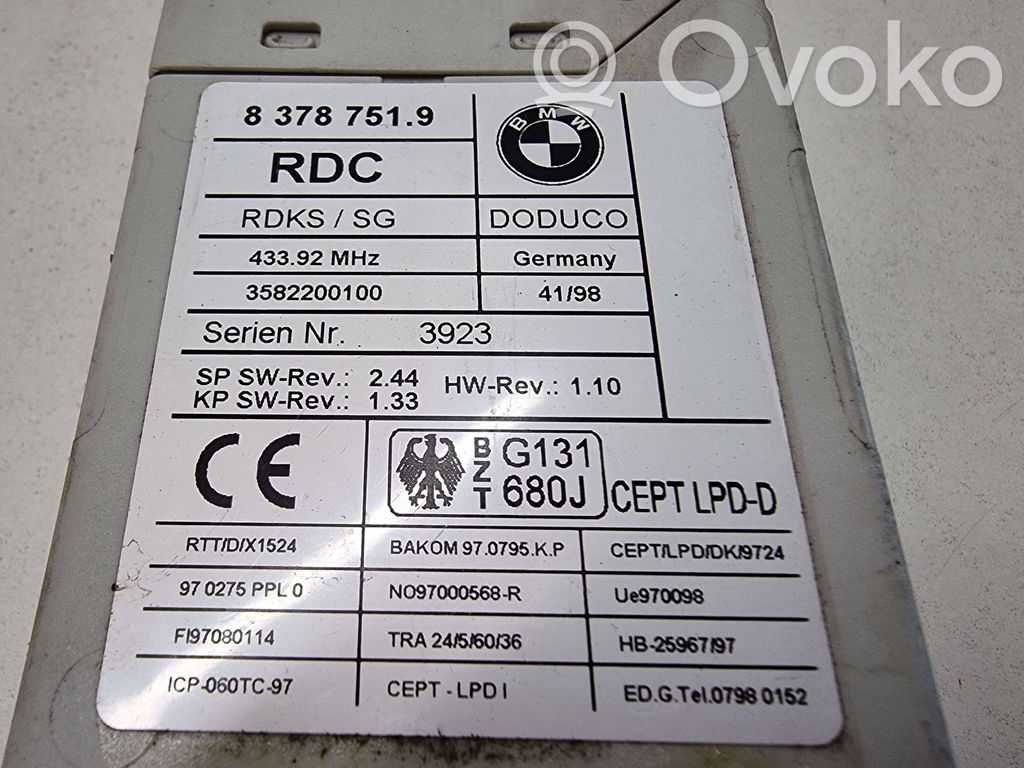 BMW 5 E39 Immobilizer control unit/module 