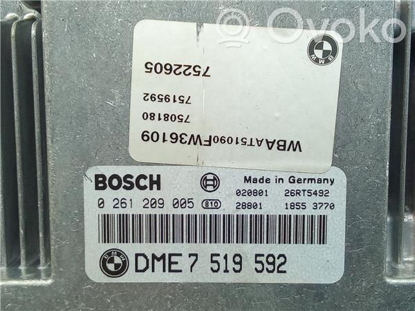 BMW 3 E46 Unidad de control/módulo ECU del motor 