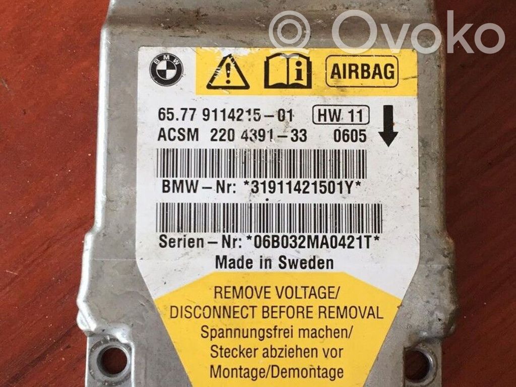 BMW 5 E60 E61 Airbag control unit/module 