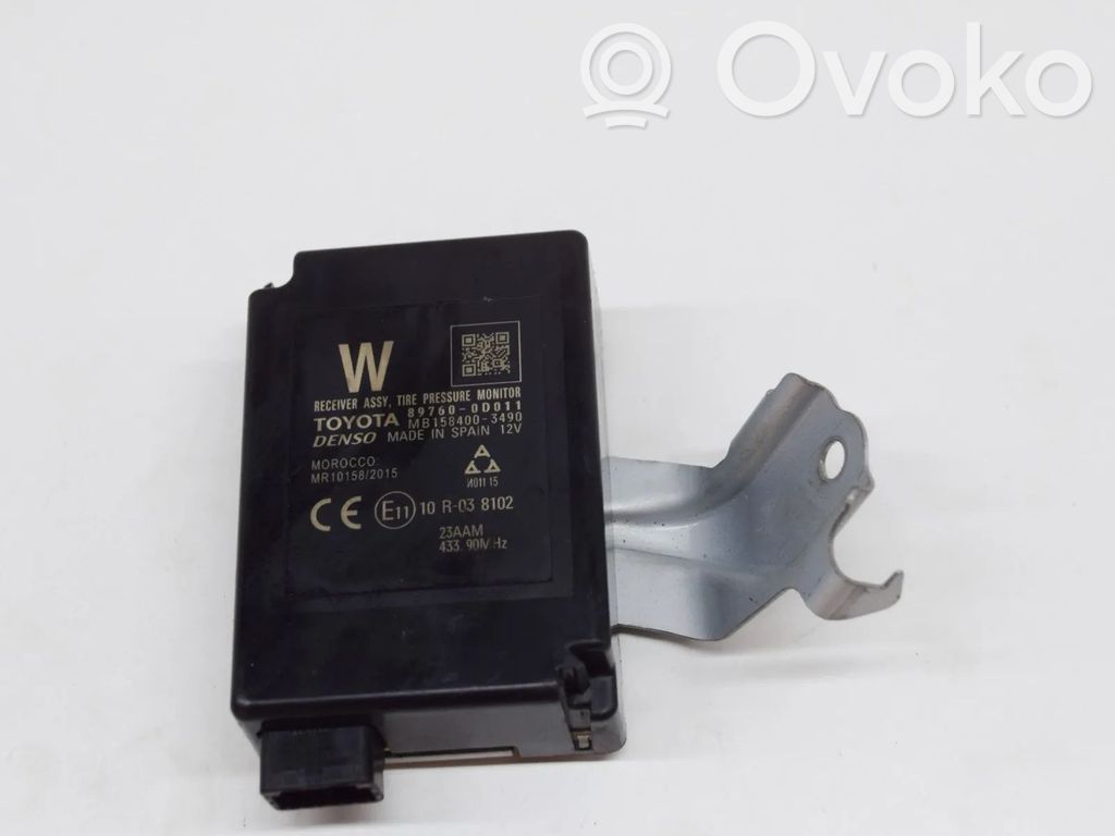 Toyota Yaris Sterownik / Moduł kontroli ciśnienia w oponach 