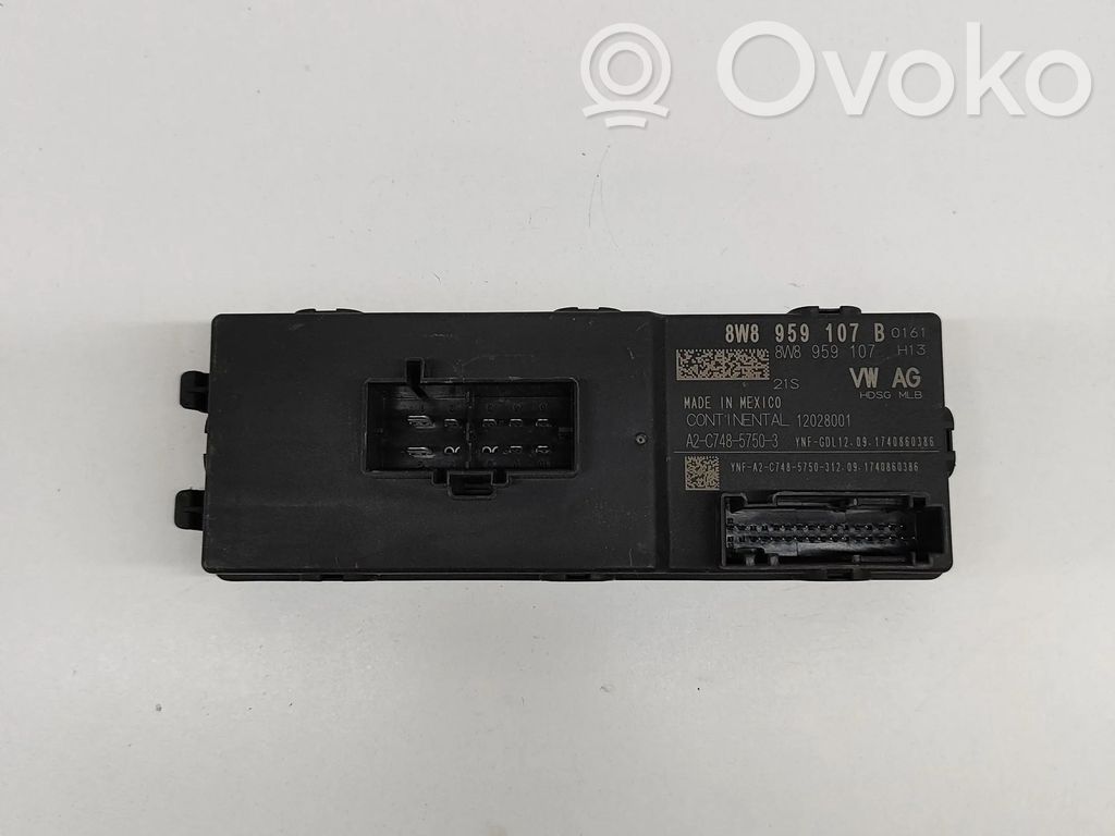 Sterownik / Moduł elektrycznej klapy tylnej / bagażnika   8W8959107,A2X74857503,8W8959107B,A2C74857503